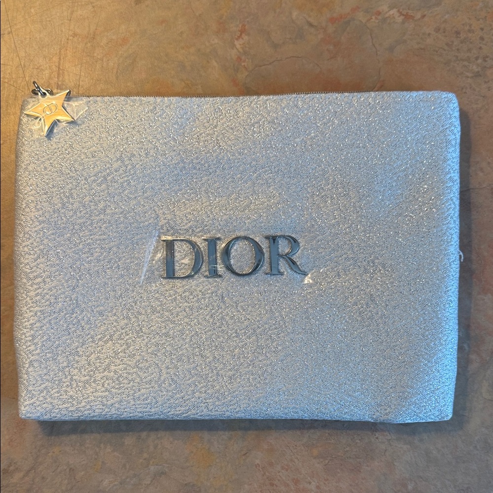 Dior Metallic Beauty Pouch with box